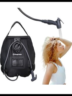 KingCamp Black Portable Solar Shower Bag
